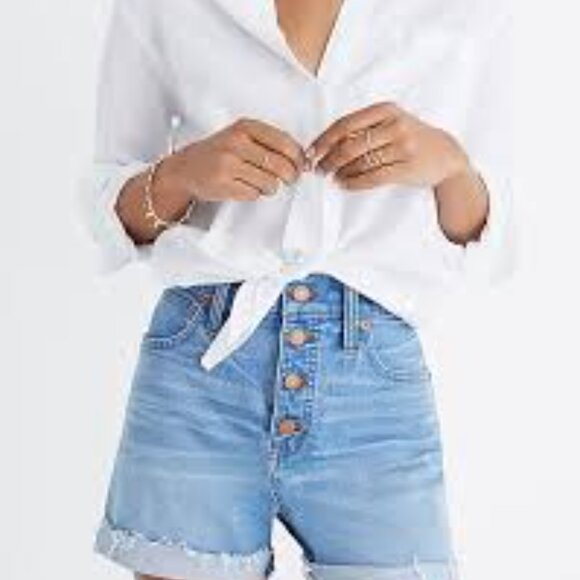 Madewell Blue Jean Shorts - Picture 2 of 6